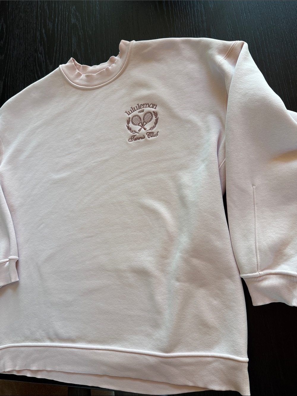 Lululemon Heavyweight Fleece Pullover Tennis Club Strawberry Milkshake Small/Med - Picture 5 of 10